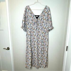 Abercrombie & Fitch Floral Midi Dress - Multicolor